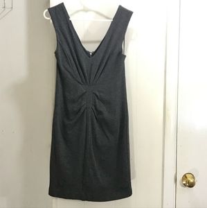 NWT Express Sleeveless V-neck Gray Dress 10